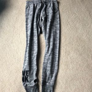 Gray draw string joggers